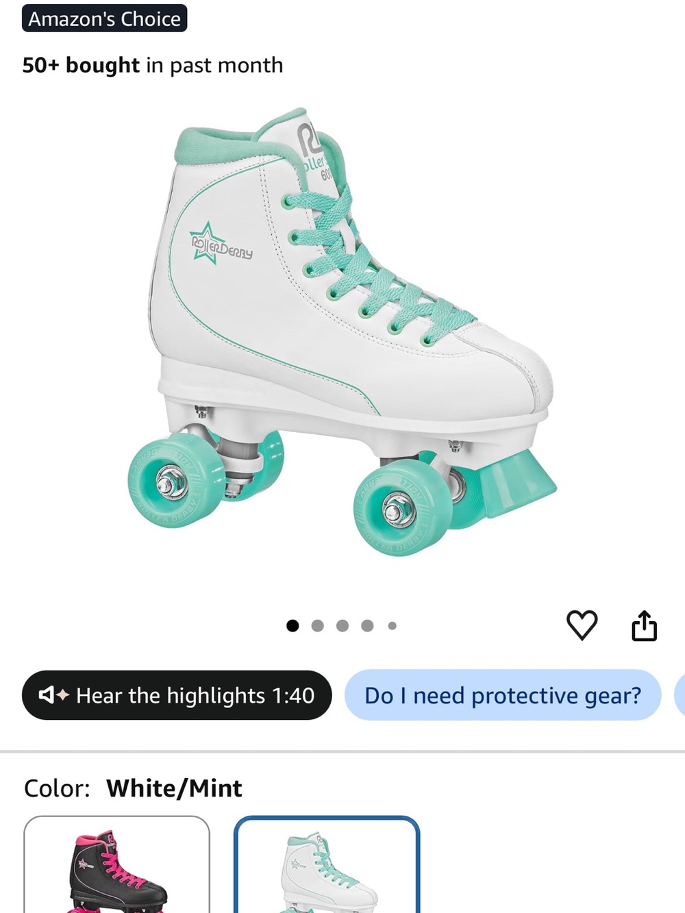 Amazon Roller Derby Roller Star 600 Roller Skates Size Women’s 6